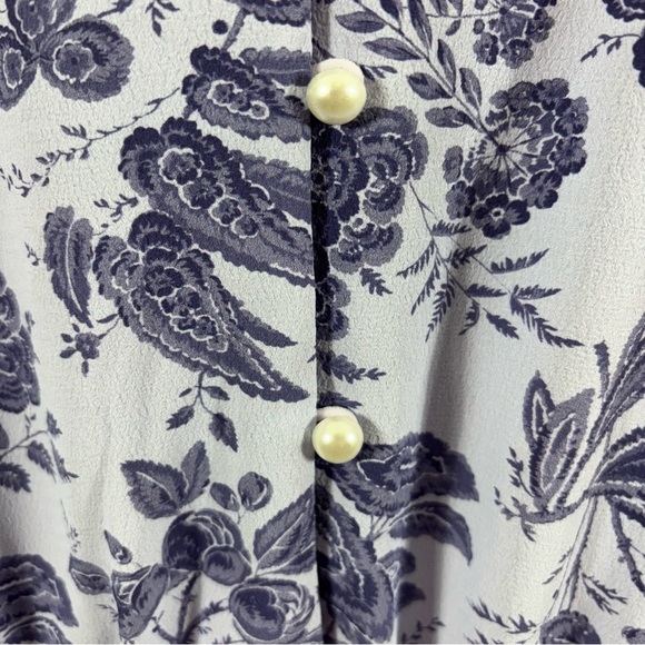 Hill House Talia Dress in Lilac Tonal Floral Crepe XL - Picture 5 of 6